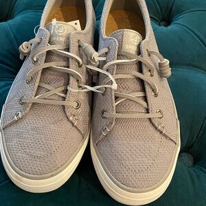 Sperry Women's Casual Knit Sneakers in Light Gray